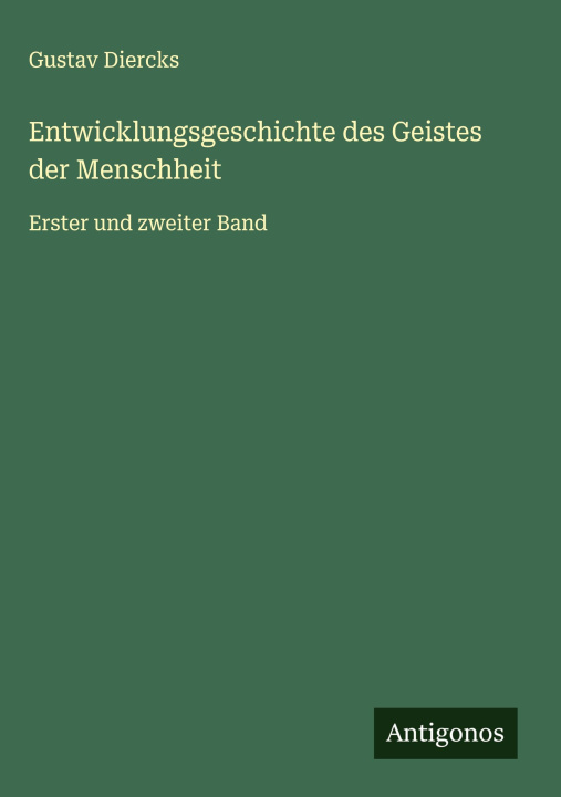 Knjiga Entwicklungsgeschichte des Geistes der Menschheit 