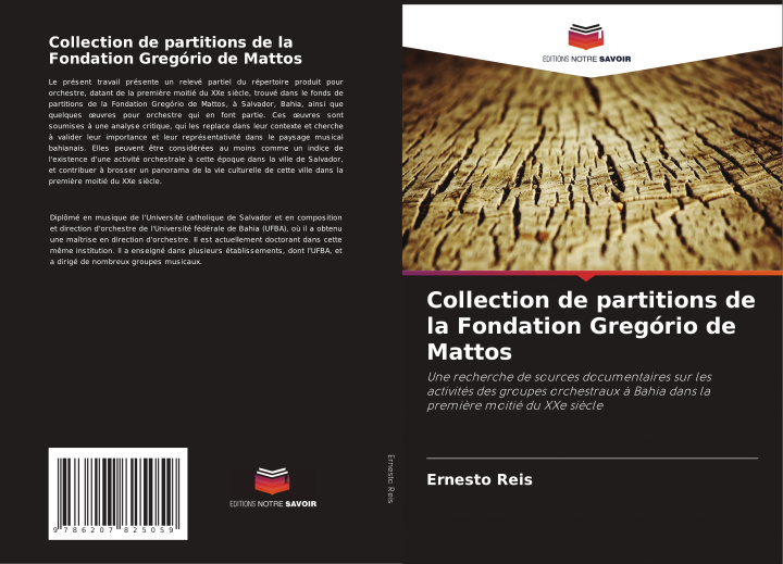 Kniha Collection de partitions de la Fondation Gregório de Mattos Ernesto Reis