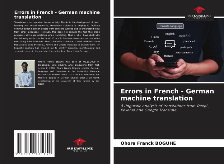 Kniha Errors in French - German machine translation Ohore Franck BOGUHE