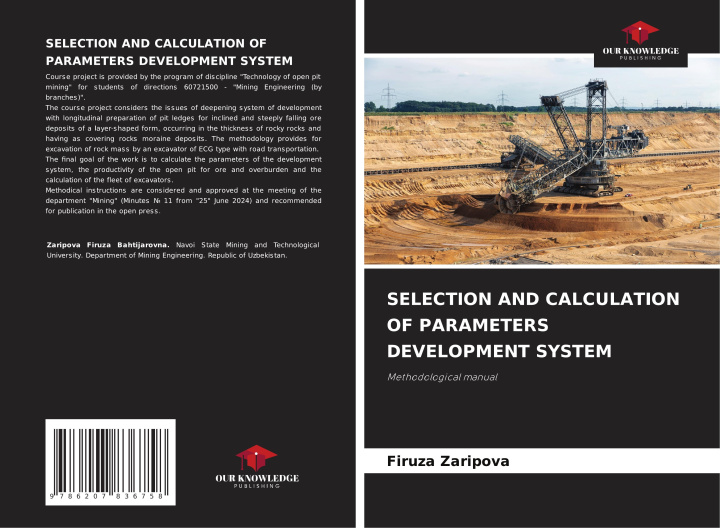 Kniha SELECTION AND CALCULATION OF PARAMETERS DEVELOPMENT SYSTEM Firuza Zaripova