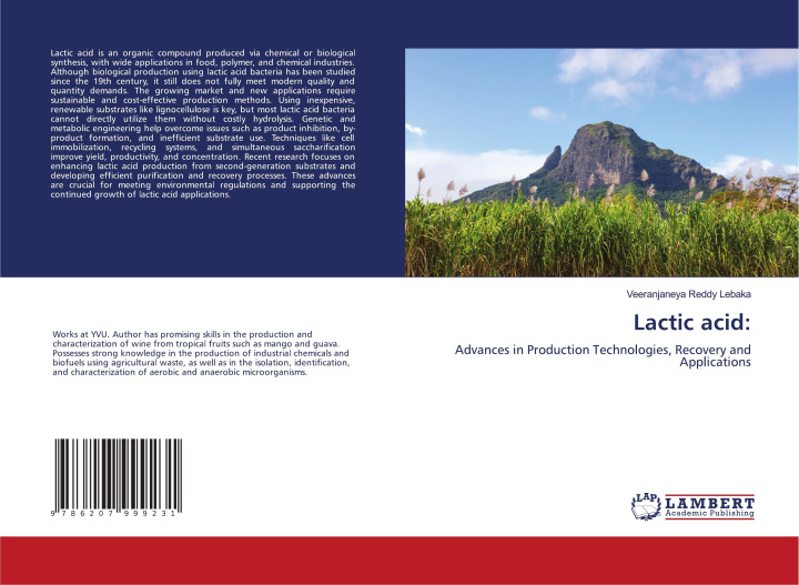 Kniha Lactic acid: Veeranjaneya Reddy Lebaka