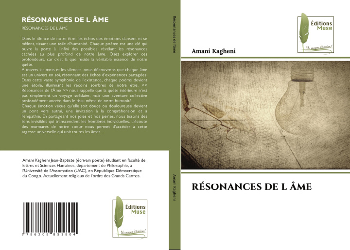 Kniha RÉSONANCES DE L ÂME Amani Kagheni
