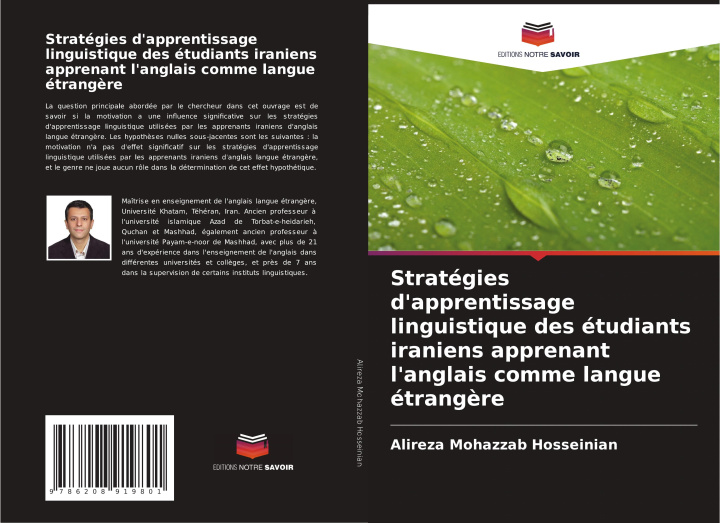 Kniha Stratégies d'apprentissage linguistique des étudiants iraniens apprenant l'anglais comme langue étrang?re Alireza Mohazzab Hosseinian