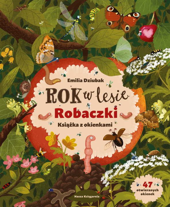 Książka Robaczki. Rok w lesie. Książka z okienkami Emilia Dziubak