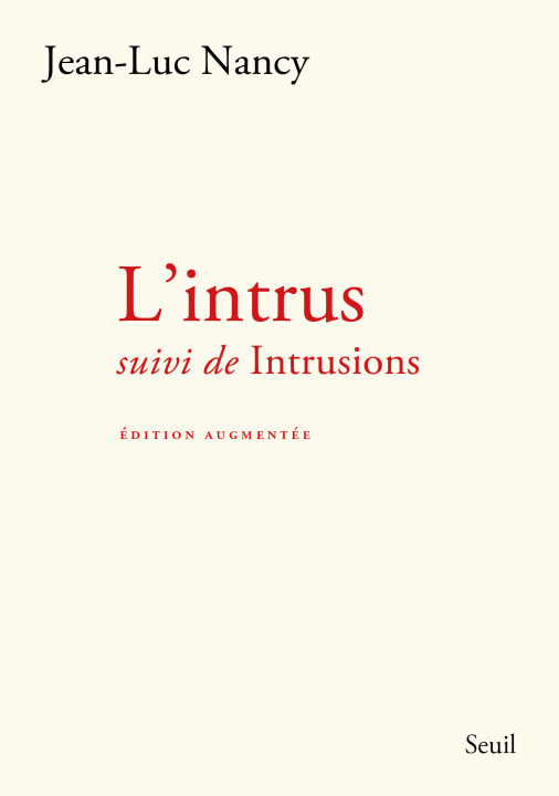 Kniha L'Intrus Jean-Luc Nancy