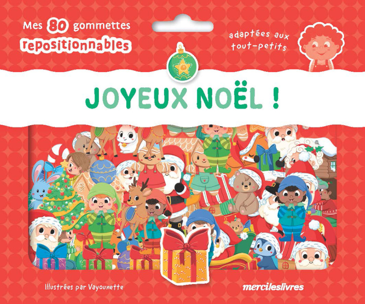 Kniha Joyeux Noël ! - Ma pochette de gommettes repositionnables 