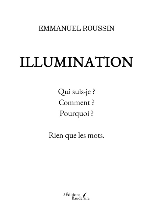 Knjiga Illumination Emmanuel Roussin
