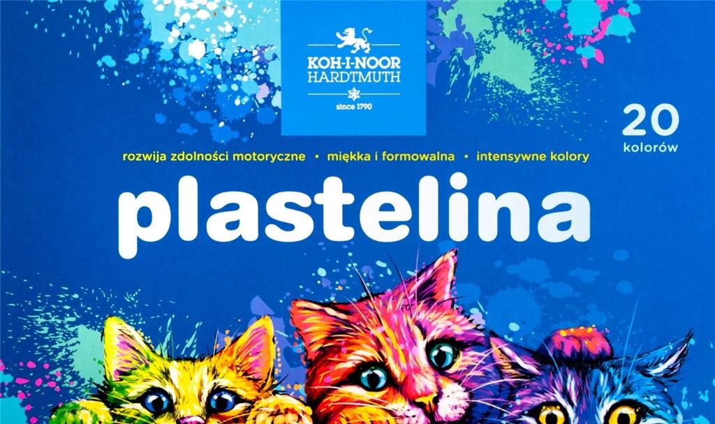 Kniha Plastelina Kotki 400g. 20 kolorów 