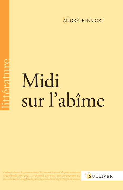 Kniha Midi sur l'abîme BONMORT André
