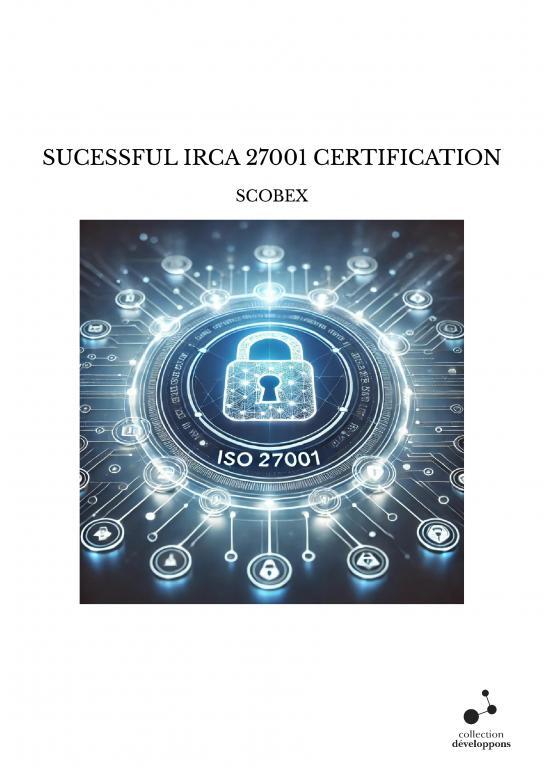 Kniha SUCESSFUL IRCA 27001 CERTIFICATION SCOBEX