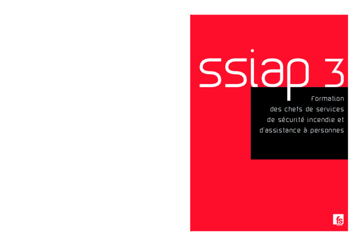 Book SSIAP 3 
