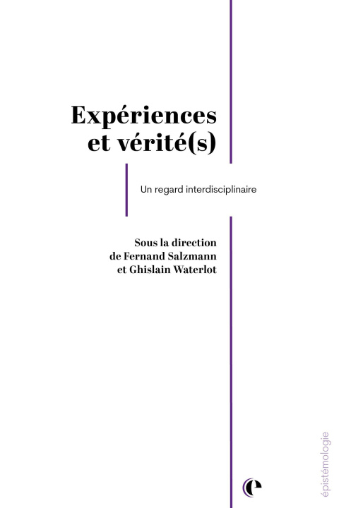 Kniha Expérience et vérité(s) Waterlot