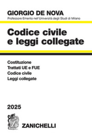 Livro Codice civile e leggi collegate 2025 Giorgio De Nova
