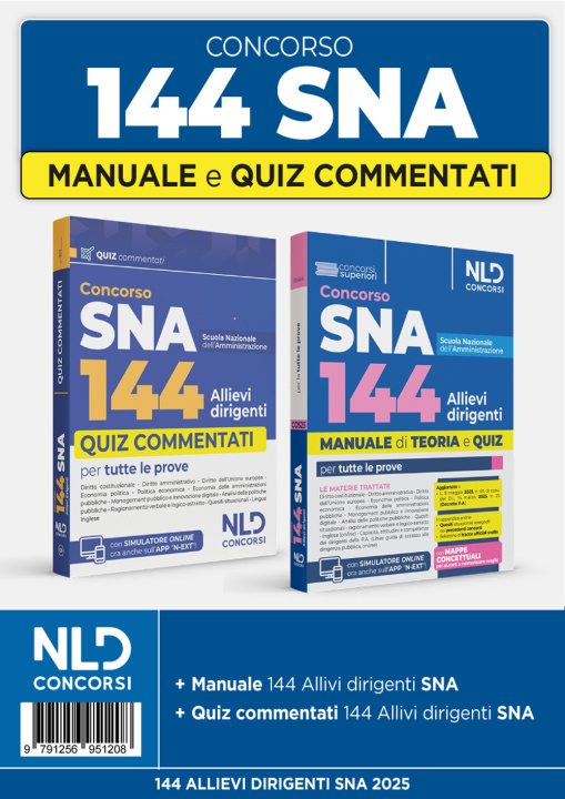 Kniha Concorso 144 posti allievi Sna. Manuale + quiz commentati per la preparazione al concorso 2025 