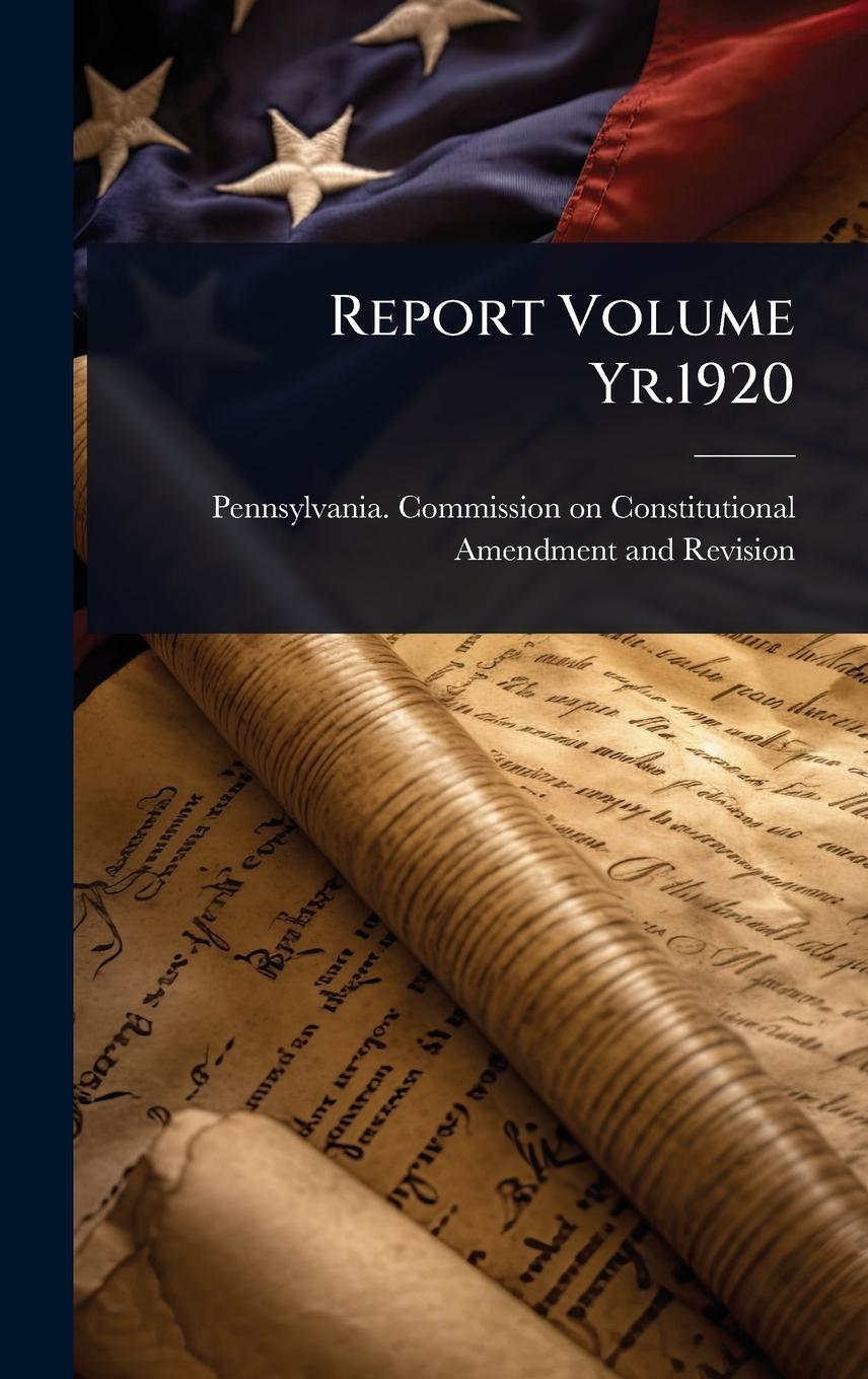 Kniha Report Volume Yr.1920 