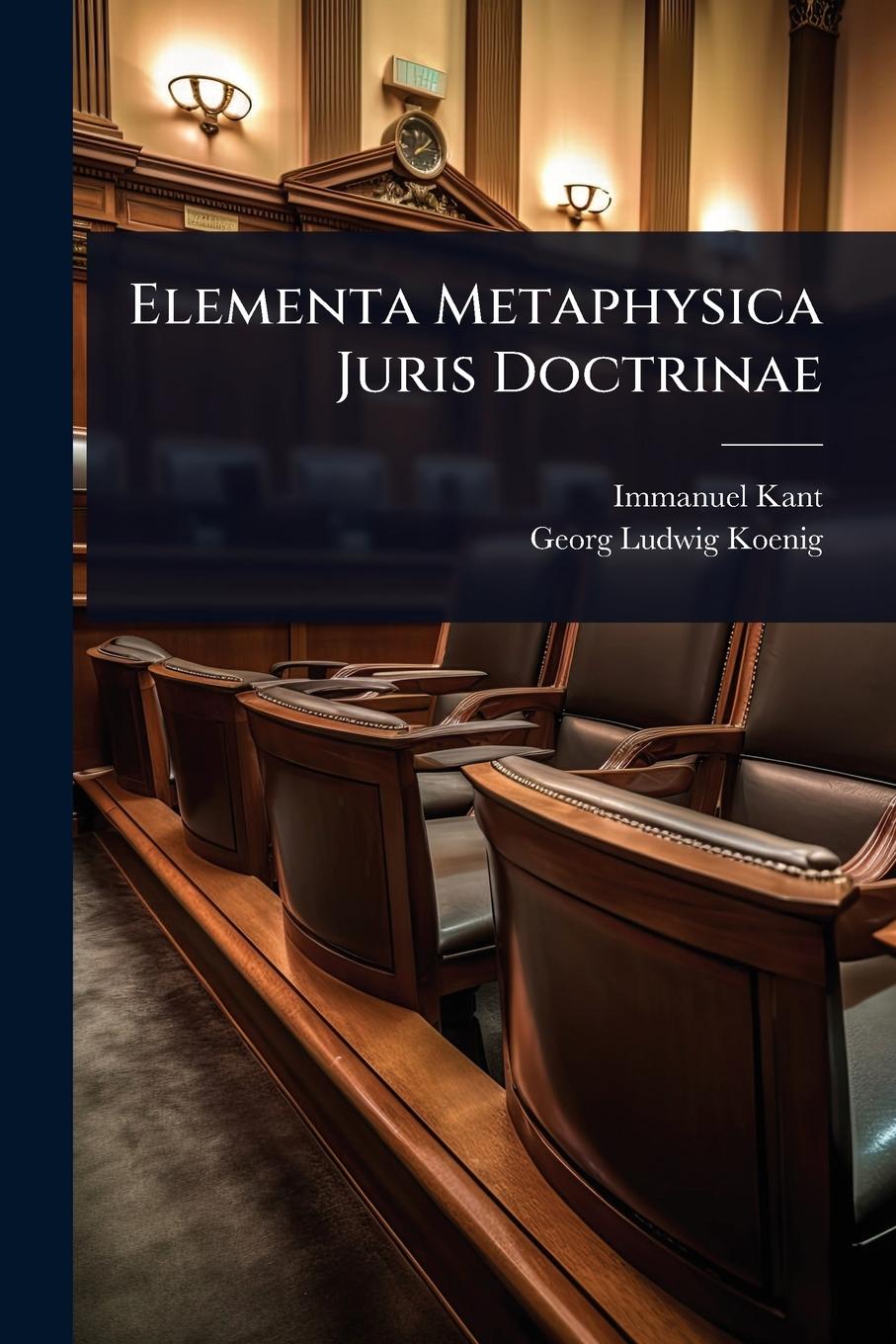 Kniha Elementa Metaphysica Juris Doctrinae 
