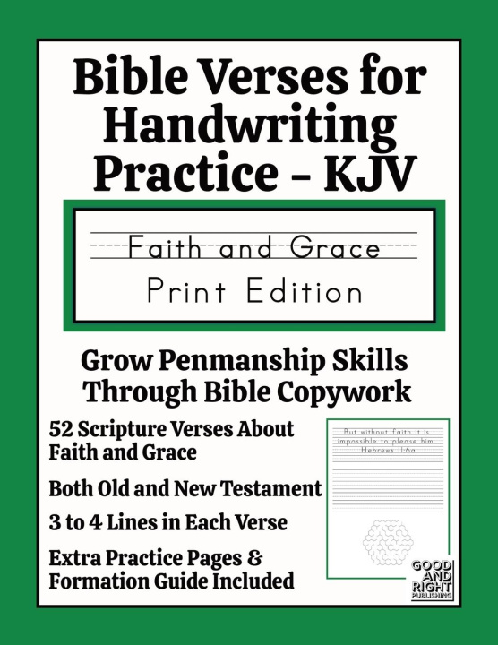 Book Bible Verses for Handwriting Practice - KJV Laura Snider