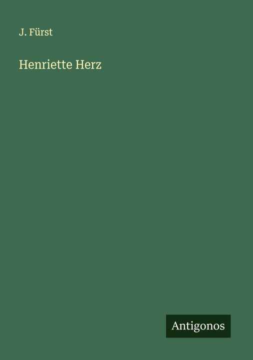 Kniha Henriette Herz 