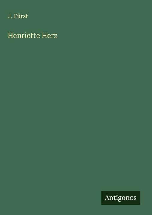 Book Henriette Herz 