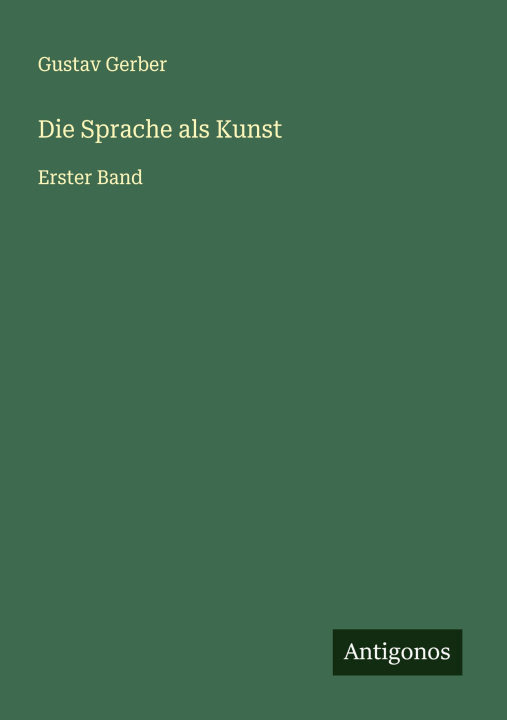 Kniha Die Sprache als Kunst 
