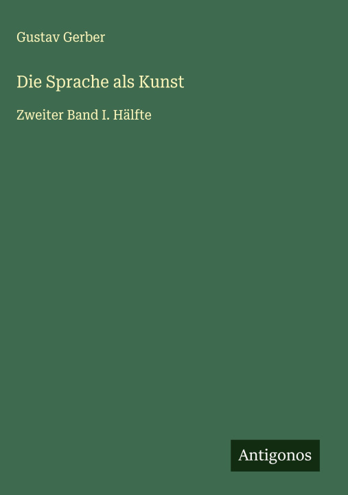 Kniha Die Sprache als Kunst 