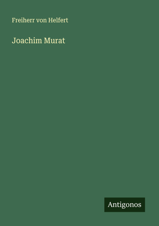 Knjiga Joachim Murat 