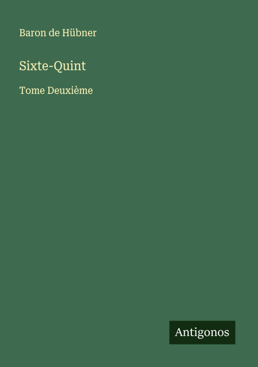 Kniha Sixte-Quint 