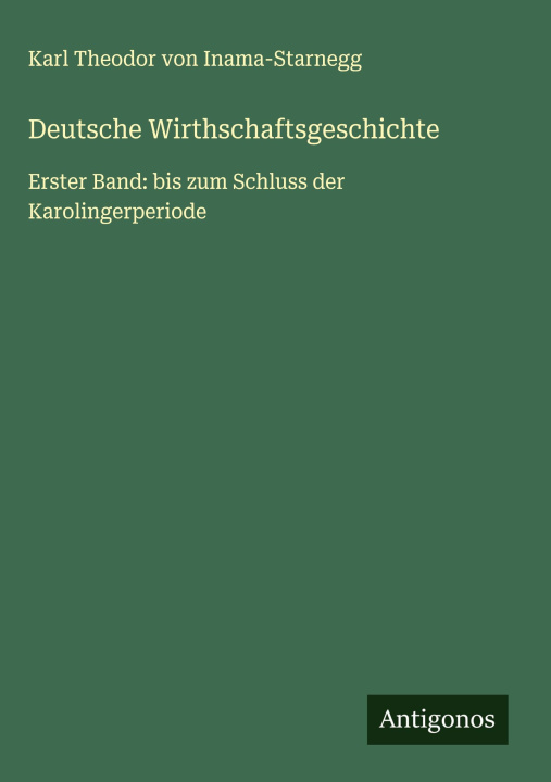 Kniha Deutsche Wirthschaftsgeschichte 