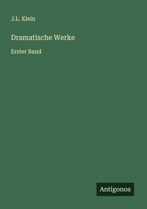 Kniha Dramatische Werke 