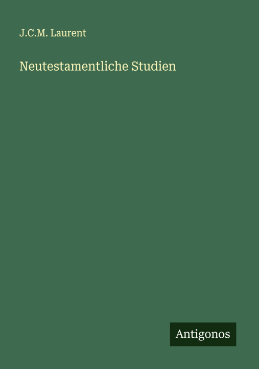 Kniha Neutestamentliche Studien 