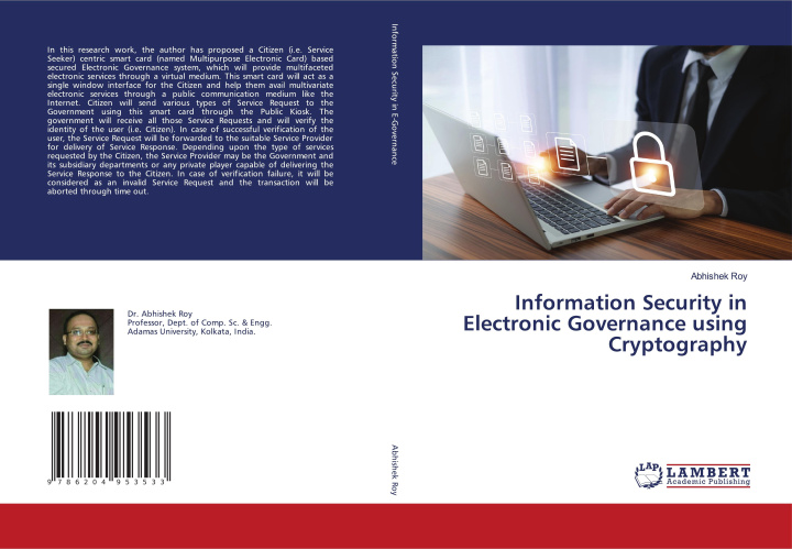 Kniha Information Security in Electronic Governance using Cryptography Abhishek Roy
