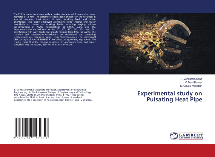 Boek Experimental study on Pulsating Heat Pipe V. Mani Kumar