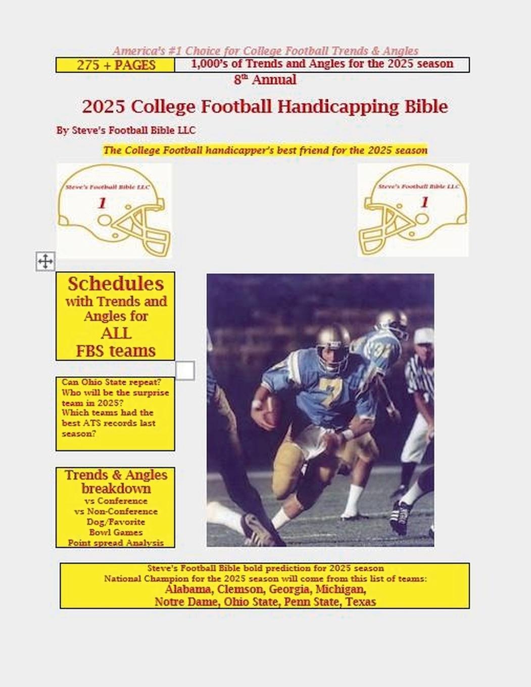 Kniha 2025 College Football Handicapping Bible Steve Fulton