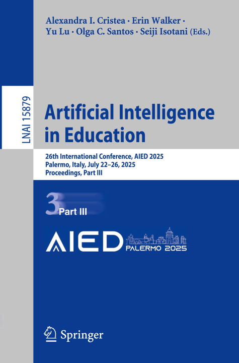 Kniha Artificial Intelligence in Education Alexandra I. Cristea