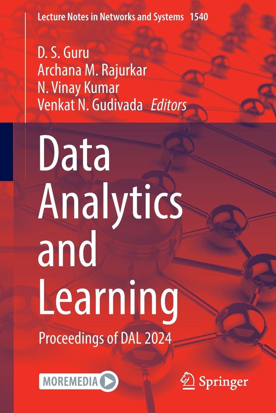 Knjiga Data Analytics and Learning D. S. Guru