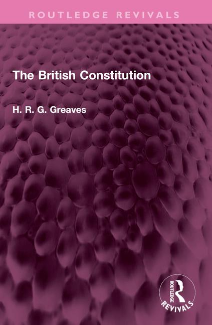 Kniha British Constitution Greaves