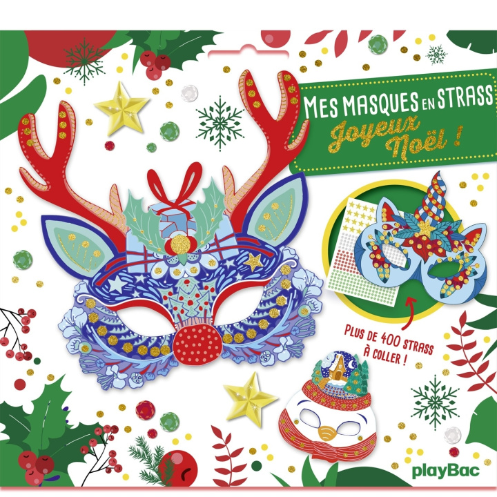 Pisarniški material Mes masques en strass Joyeux Noël 
