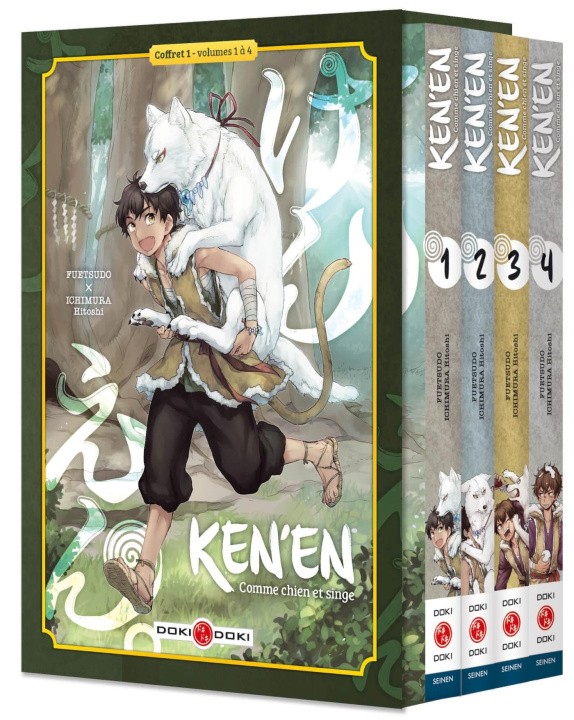 Kniha Ken'en - Comme chien et singe - coffret - vol. 01 à vol. 04 