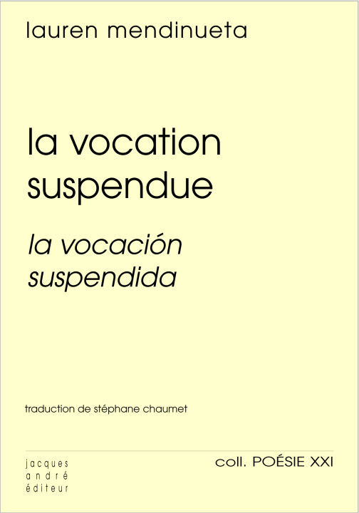 Kniha La Vocation suspendue/ Vocatiòn Suspendida Mendinueta