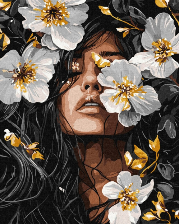 Kniha Malowanie po numerach IDEYKA 40x50cm metallic Muzyka Płatków 