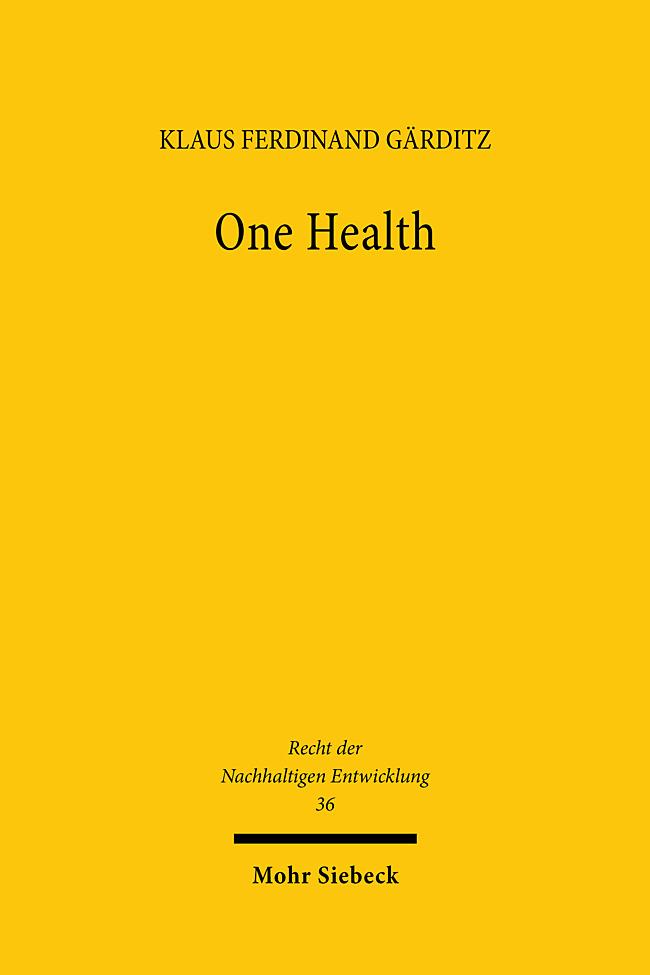 Knjiga One Health Klaus Ferdinand Gärditz