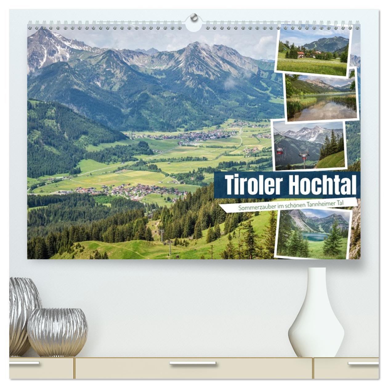 Kalender/Terminbuch Tiroler Hochtal (hochwertiger Premium Wandkalender 2026 DIN A2 quer), Kunstdruck in Hochglanz Calvendo