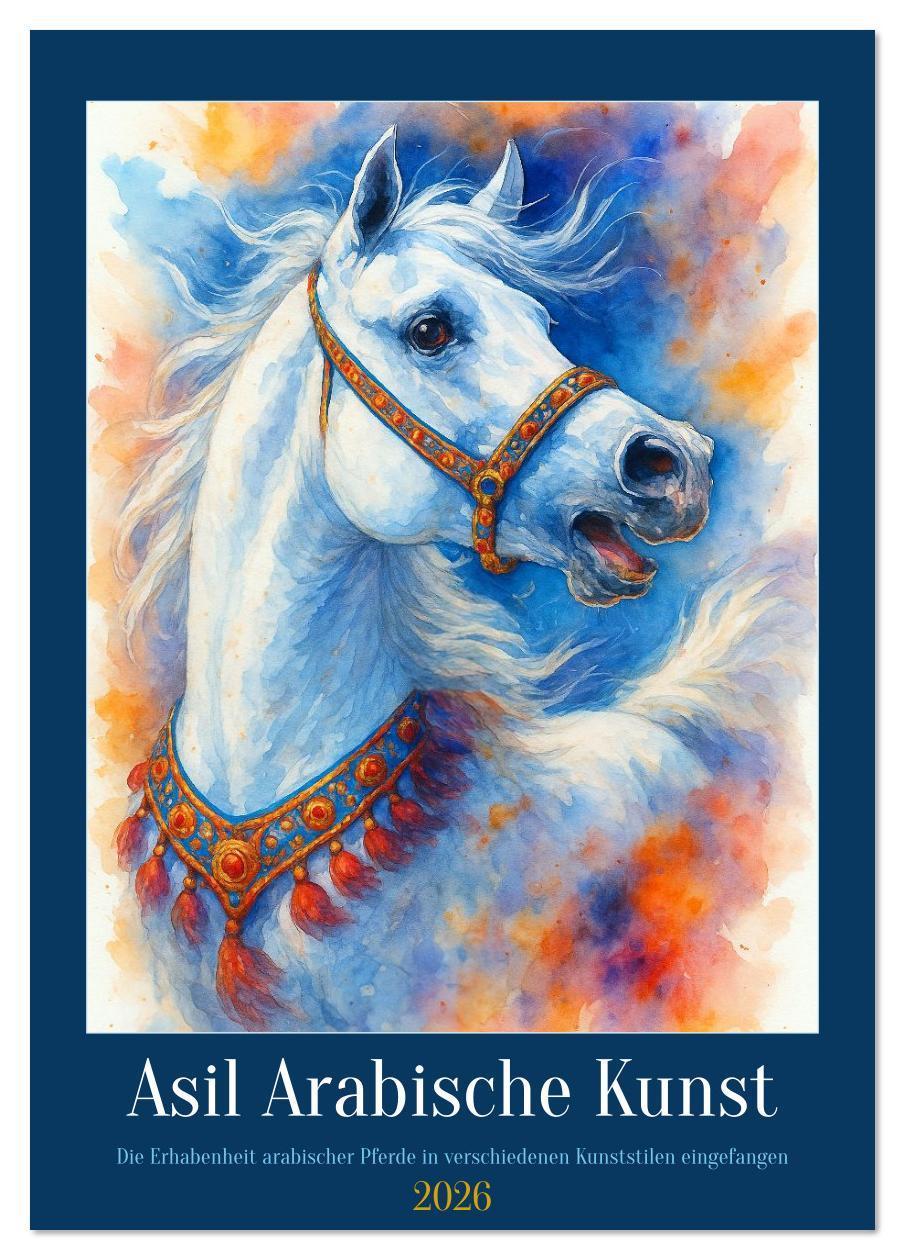 Kalender/Terminbuch Asil Arabische Kunst (Tischkalender 2026 DIN A5 hoch), CALVENDO Monatskalender Calvendo