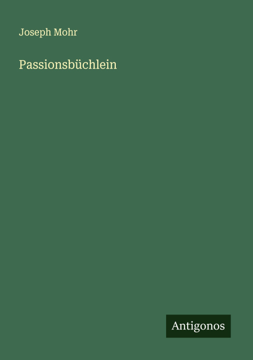 Kniha Passionsbüchlein 