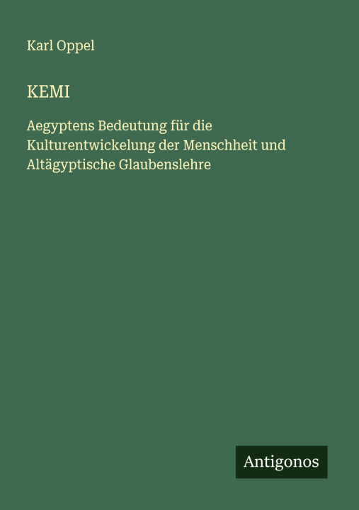 Kniha KEMI Karl Oppel