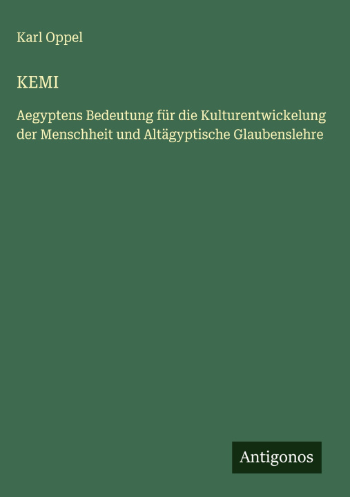 Kniha KEMI Karl Oppel