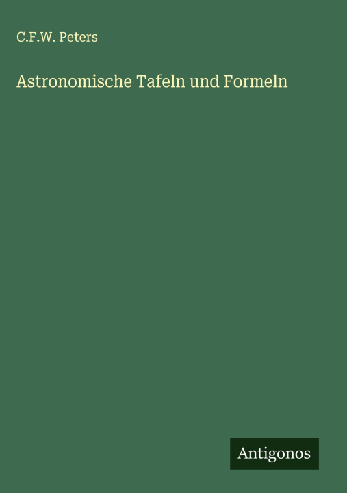 Buch Astronomische Tafeln und Formeln 