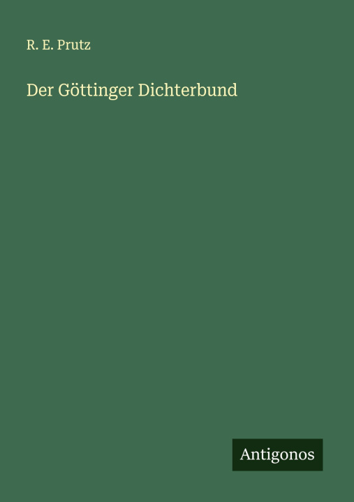 Kniha Der Göttinger Dichterbund 