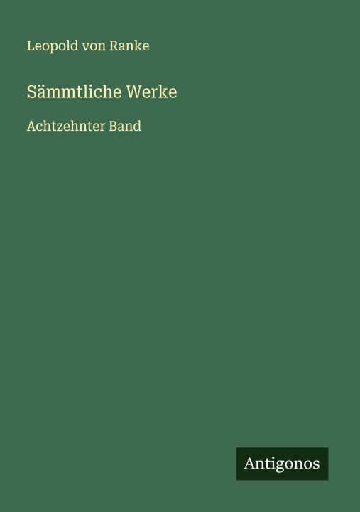 Knjiga Sämmtliche Werke 