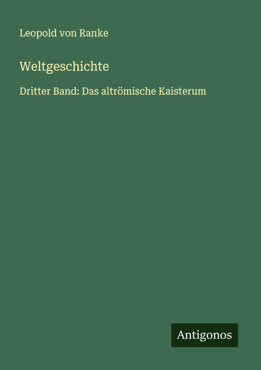 Kniha Weltgeschichte 